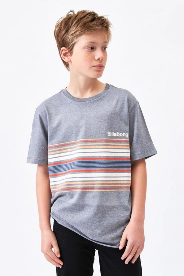 Remera Billabong Gris De KIDS New Spinner Tee Boys