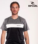Remera Rip Curl H Te Mc Std Undertow Gris Blanco Negro