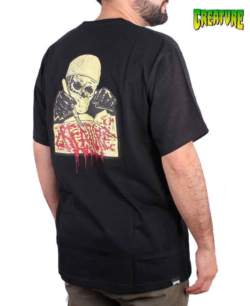 Remera Creature Te Mc Print Negro