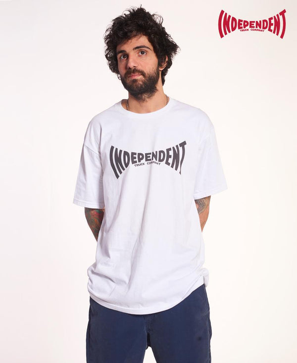 Remera Independent Blanca Oversize Indy Te Mc Logo