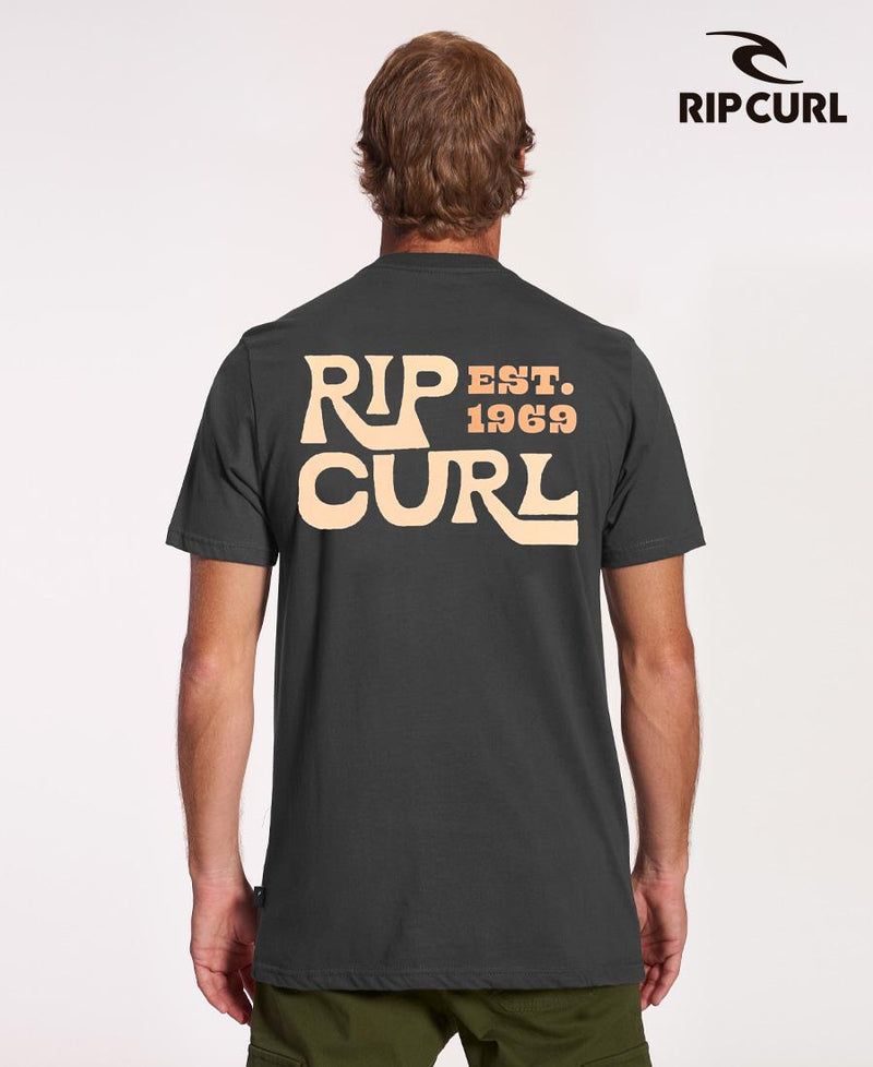 Remera Rip Curl Gris Rc Te Mc Rlx New Classic