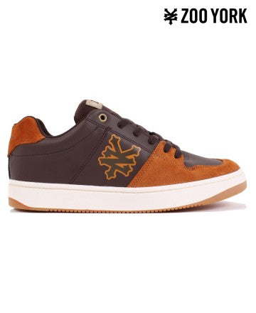 Zapatilla Zoo York Zyk Ox Queens Lth Brown