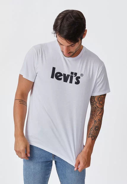Remera Levis Graphic Set In Neck (Poster Logo) White Blanco