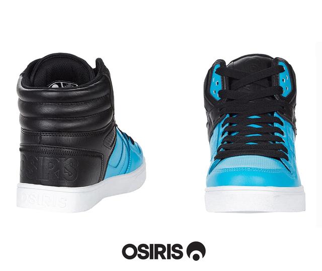 Zapatillas Osiris Clone Black Blue Negro Turquesa