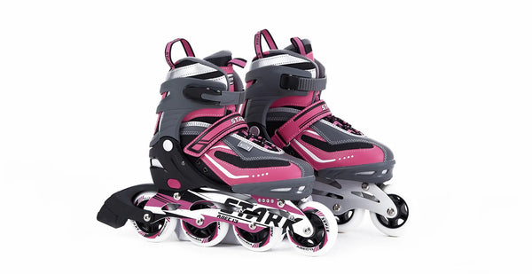 Rollers Stark Pro Gris/Fucsia